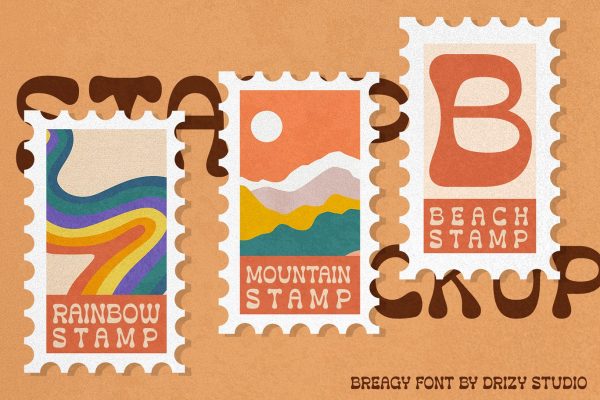 Breagy – Retro Groovy Font