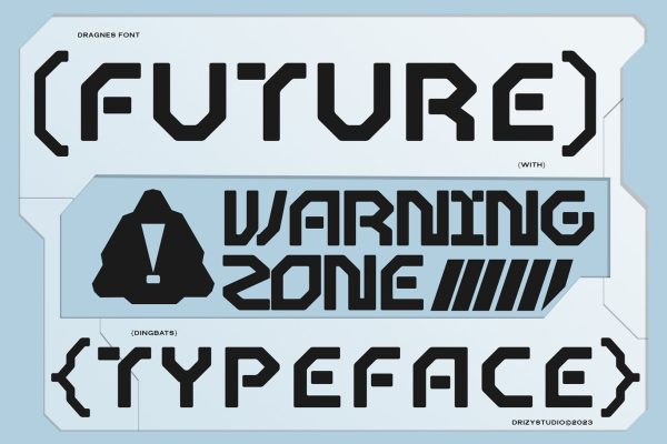 Dragnes – Futuristic Sci-fi Font