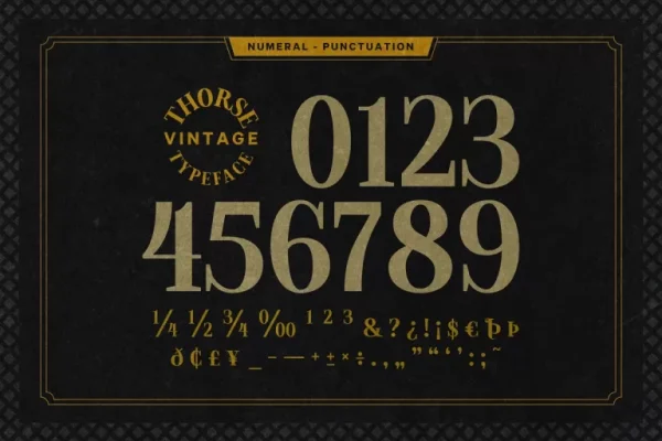 Thorse – Vintage Serif Font