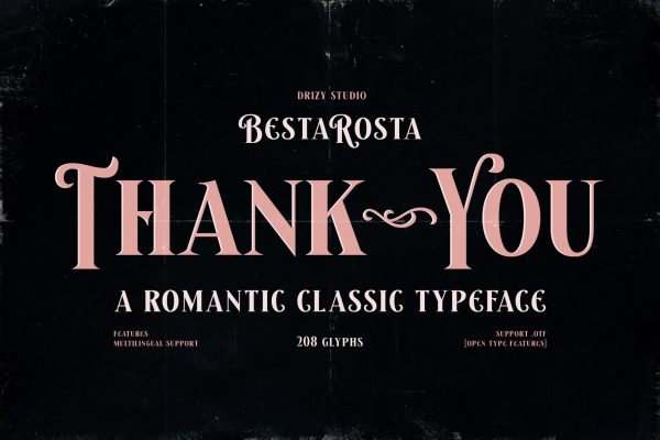 Besta Rosta – Romantic Classic Font