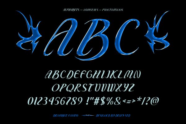 Dromber – Experimental Tribal Font