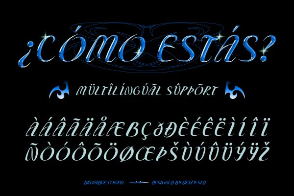 Dromber – Experimental Tribal Font