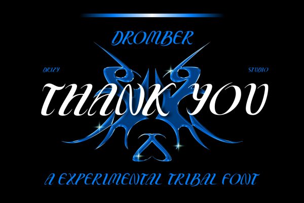 Dromber – Experimental Tribal Font