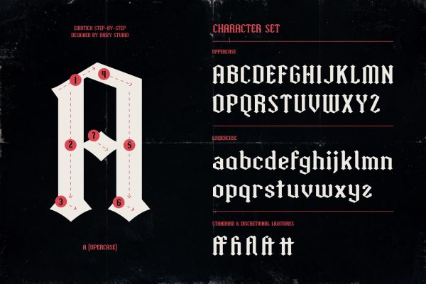 Emotica – Blackletter Romance Font