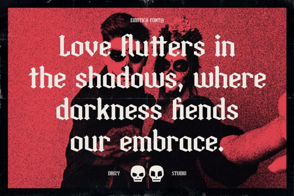 Emotica – Blackletter Romance Font