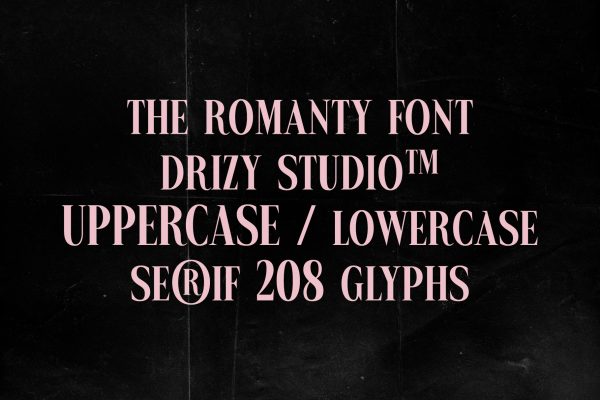 The Romanty – Romantic Old Style Condensed Font