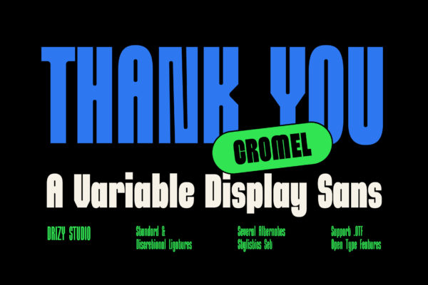 Cromel – Variable Display Sans Font