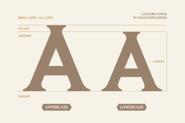 Luchore | Geometric Display Serif Font