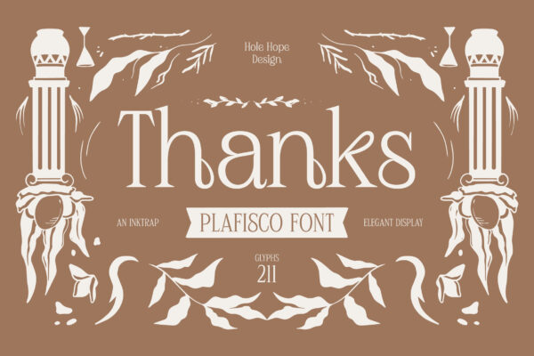 Plafisco | Inktrap Elegant Display Font