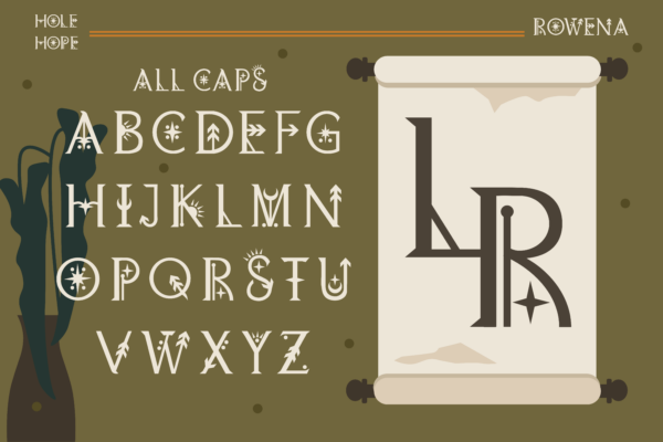 Rowena | Display Bohemian Font