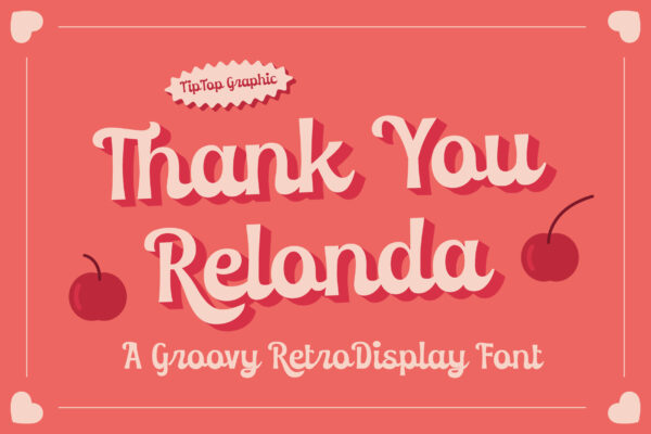 Relonda – Groovy Retro Display Font