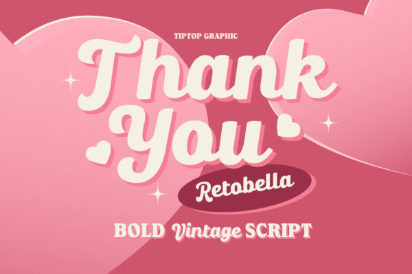 Retobella – Bold Vintage Script Font