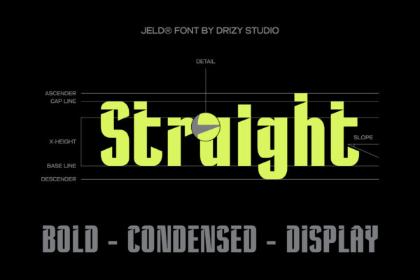 Jeld – Modern Condensed Sport Font