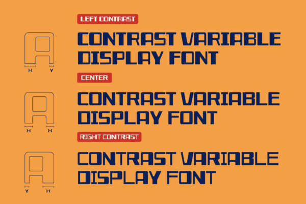 Metrole – Contrast Variable Display Font