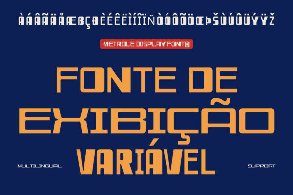 Metrole – Contrast Variable Display Font