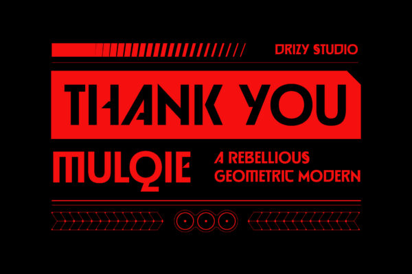 Mulqie – Rebellious Geometric Modern Font